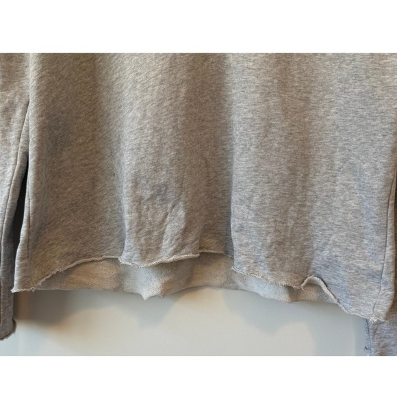 Frank & Eileen Patrick Popover Henley Women's Medium Gray Heather Triple Fleece - Picture 8 of 9